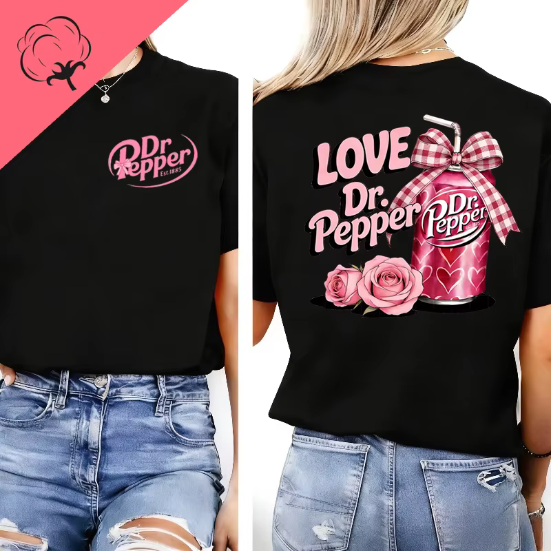T-shirt Y2K DRPEPPER, T-shirt amusant DR PEPPER, T-shirt pour femme, Camisa Coquette, nœud papillon,