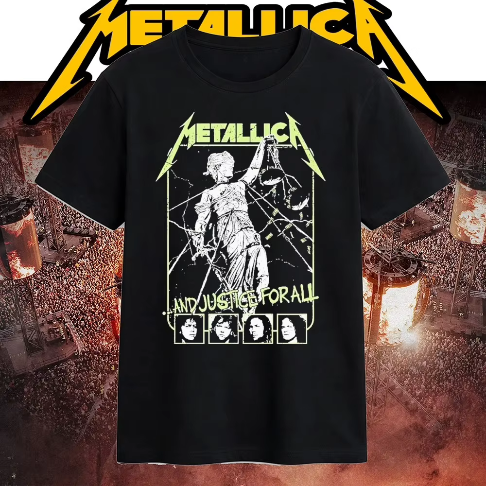 Metallica Watch Out It's Metallica M72 World Tour 2026 Merch T-shirt 100% coton unisexe pour hommes 