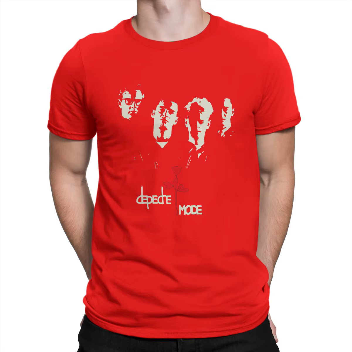T-shirt à manches courtes en coton Dmode pour hommes, mode cool, t-shirt à col rond, nouveauté, Y-6X