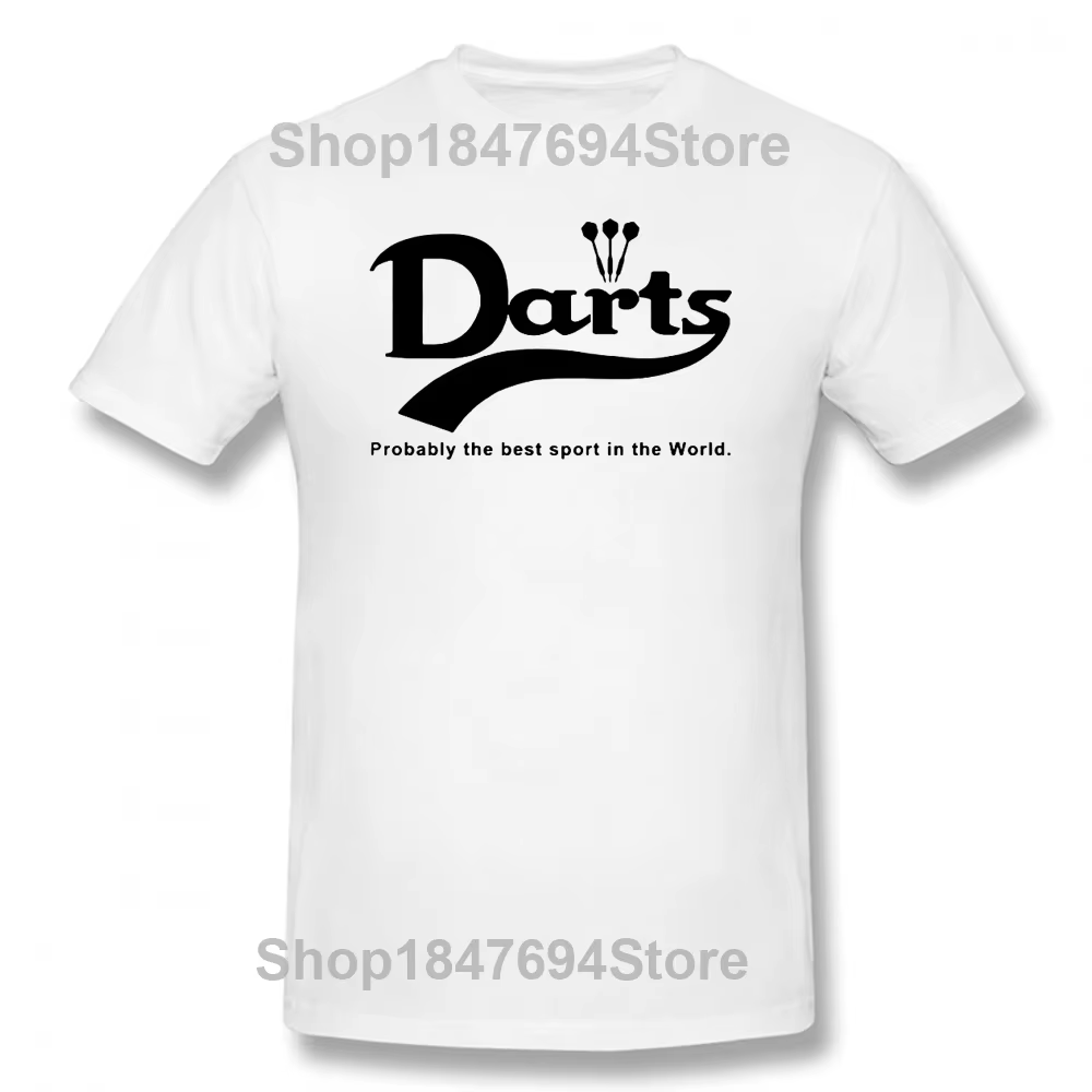Drôle probablement les meilleurs fléchettes de Sport t-shirts graphique coton Streetwear à manches c