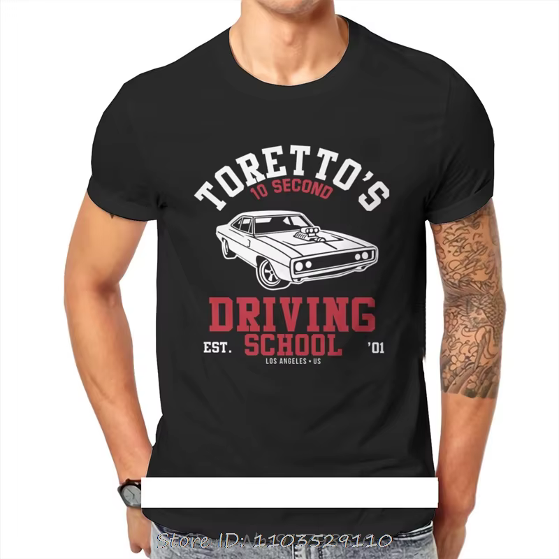 Fast And Furious Film Torettos école de conduite t-shirt Harajuku alternatif hommes t-shirts hauts g