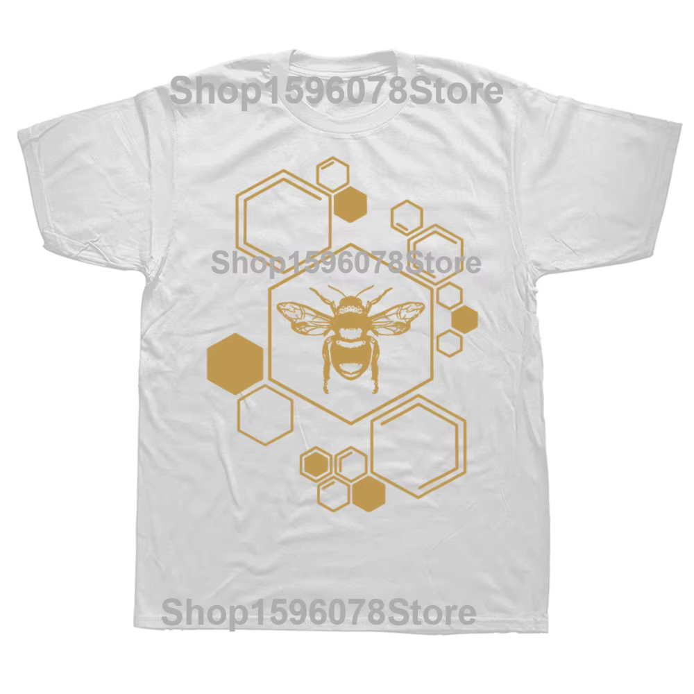 Drôle abeille miel amant apiculteur apiculture t-shirts hommes coton Humor Streetwear t-shirt à manc