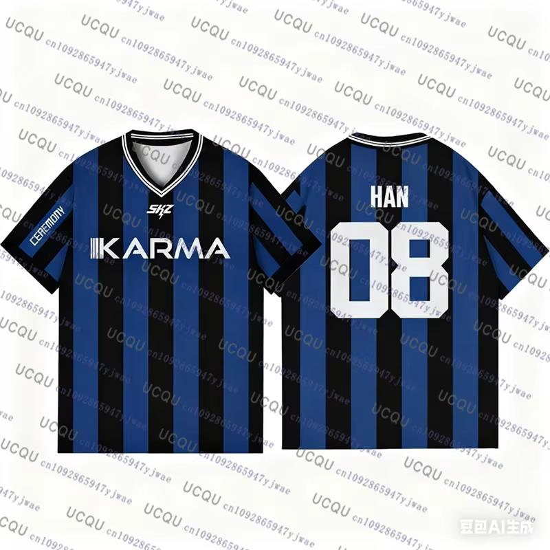 T-shirts pour fans de l'album Kpop Stay Karma, Felix Bangchan Hyunjin, streetwear ample, sport, over