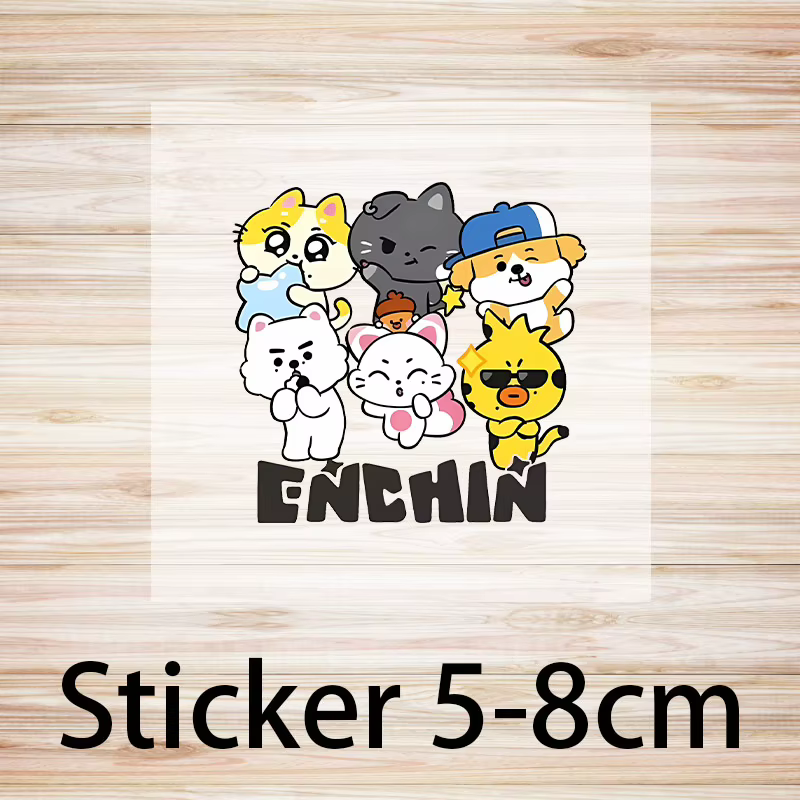 T-shirt ENHYPEN pour homme et femme, t-shirt de dessin animé, vêtements d'été pour parents et enfant