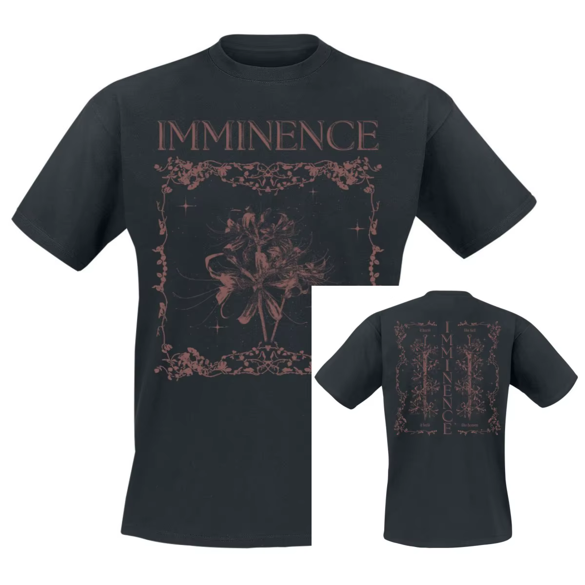 T-Shirt Lillies Imminence Band 100% coton, t-shirt graphique pour hommes et femmes, Streetwear d'été