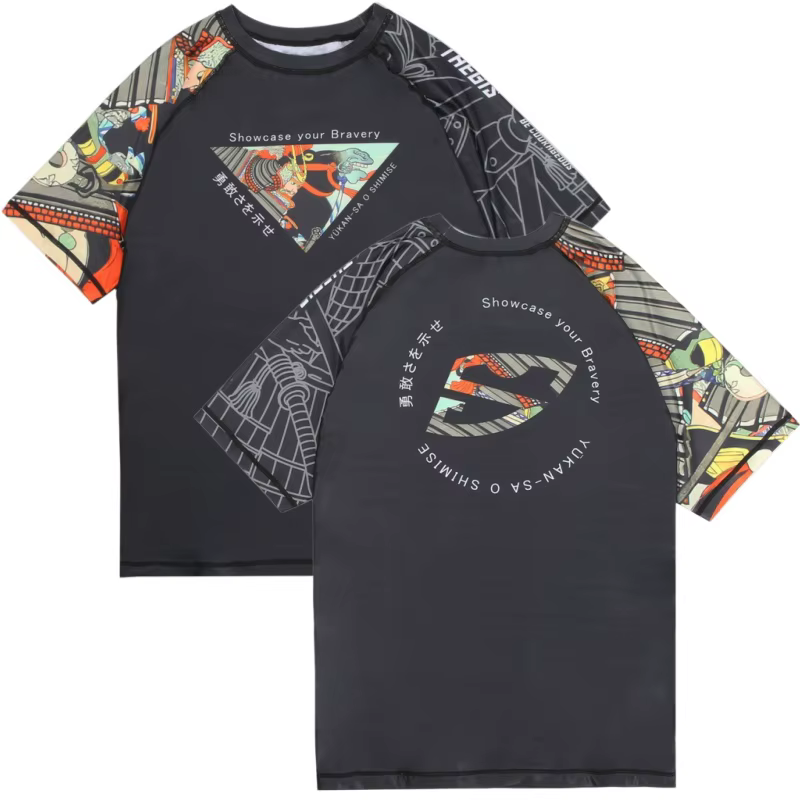Nouveau T-shirt de compression japonais Ukiyo-e Samurai 2026 – Haut unisexe à séchage rapide, respir