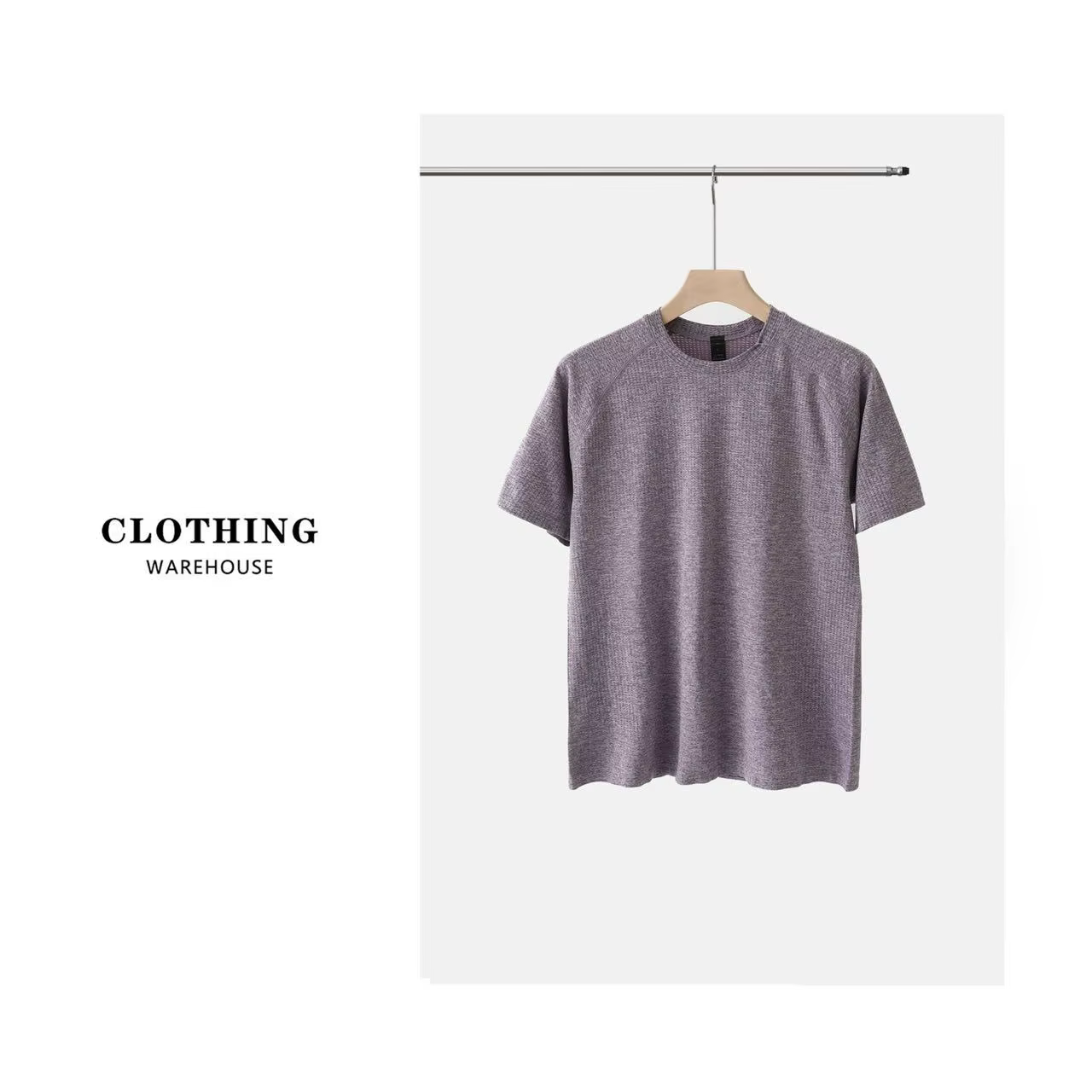 T-Shirt sportif à col rond pour hommes, séchage rapide, évacuant la transpiration, respirant, course