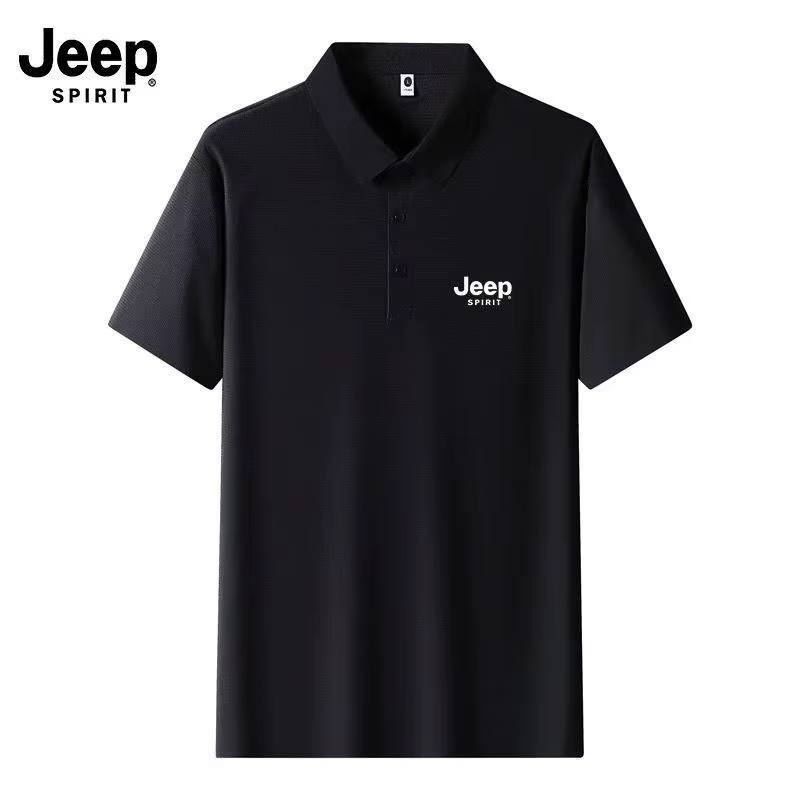 Polo à manches courtes pour homme JEEP de haute qualité, nouveau modèle été 2026, col sportif, décon
