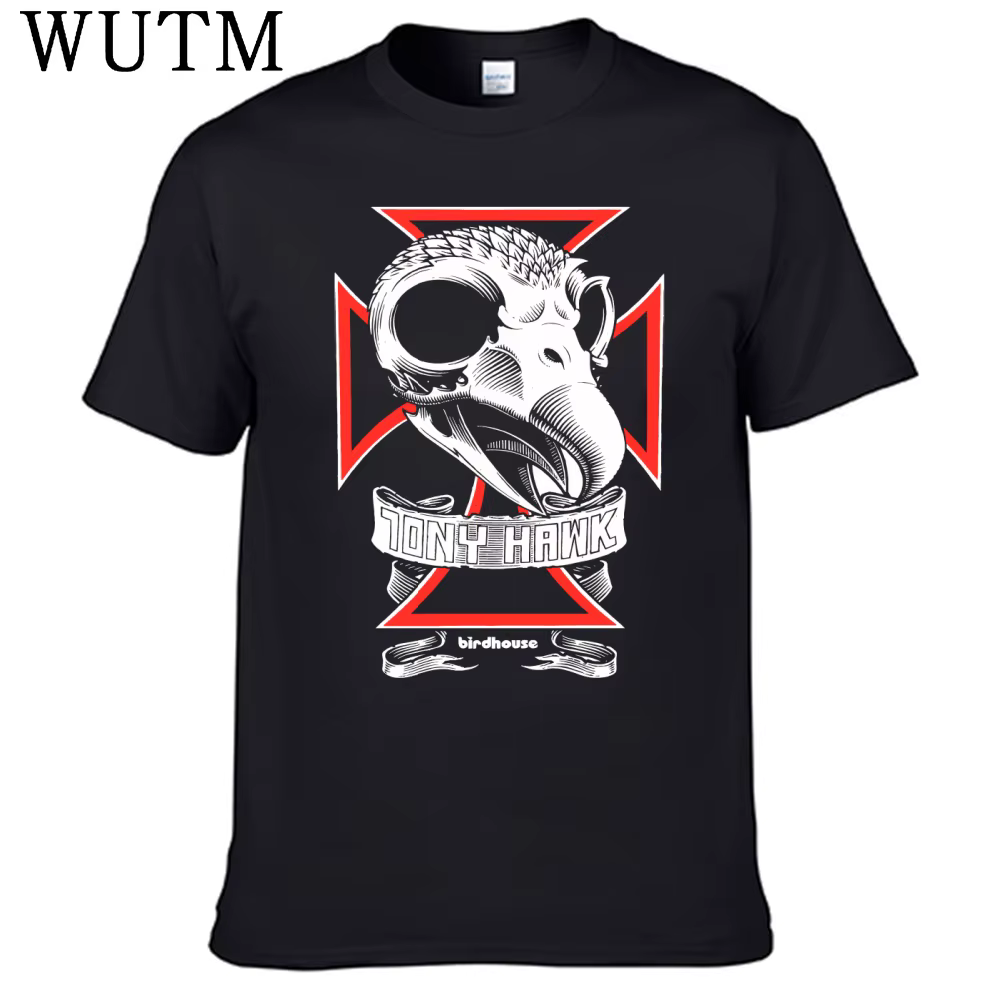 T-shirt pour hommes, 100% coton, Tony Hawk