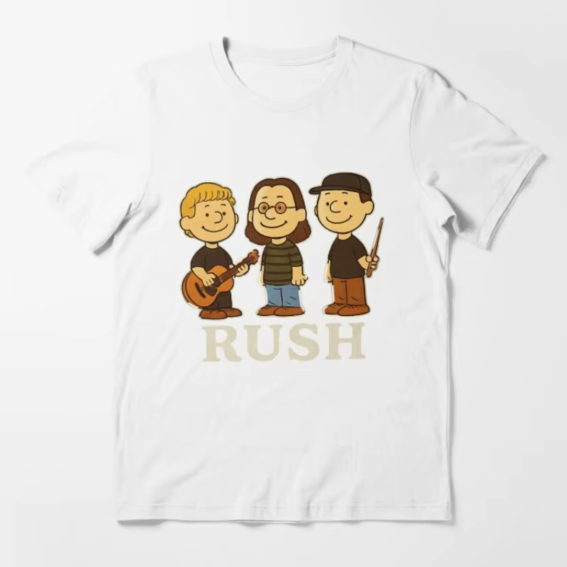 Rush x Peanuts – chemise unisexe 100% coton, style mignon, Y2k, été, nouveau t-shirt à manches court