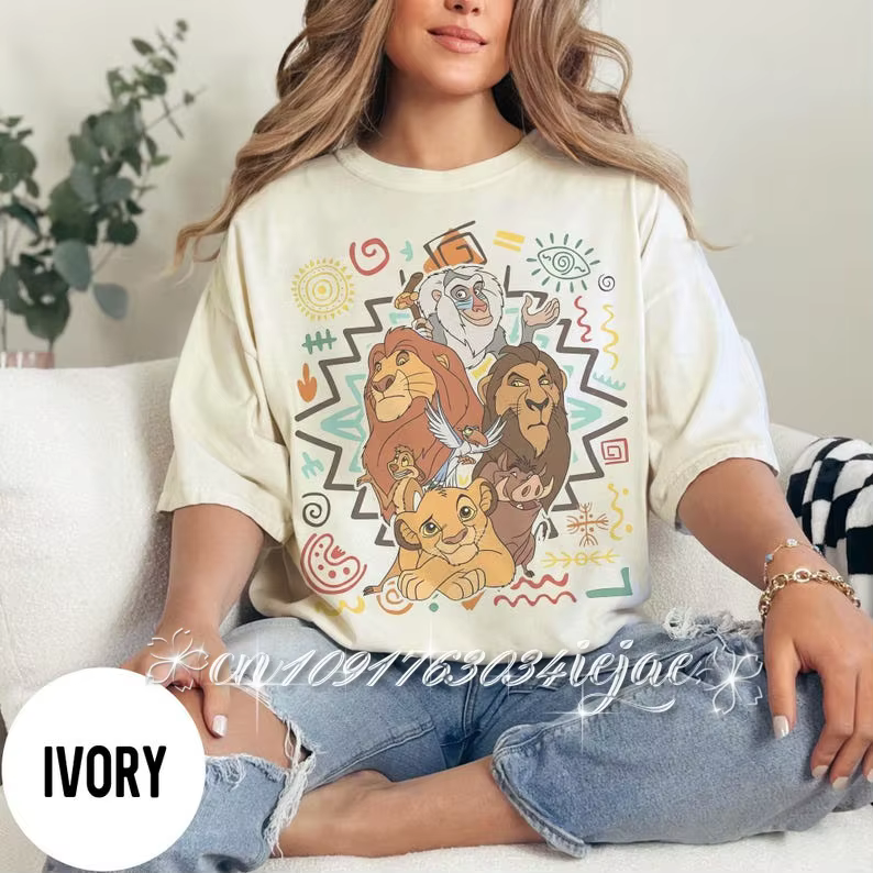 T-shirt graphique Le Roi Lion été 2026 pour hommes et femmes, mode décontractée de qualité, coupe am