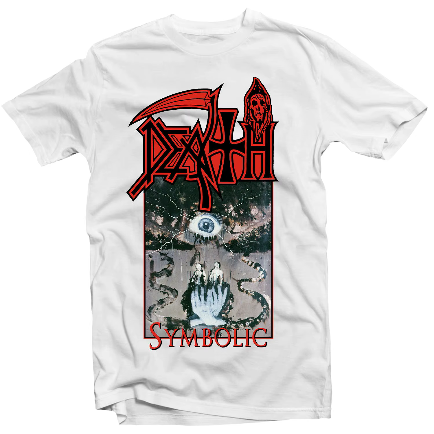 T-shirt décontracté d'été style groupe de rock heavy metal Death Scream Bloody Gore, haut de gamme p