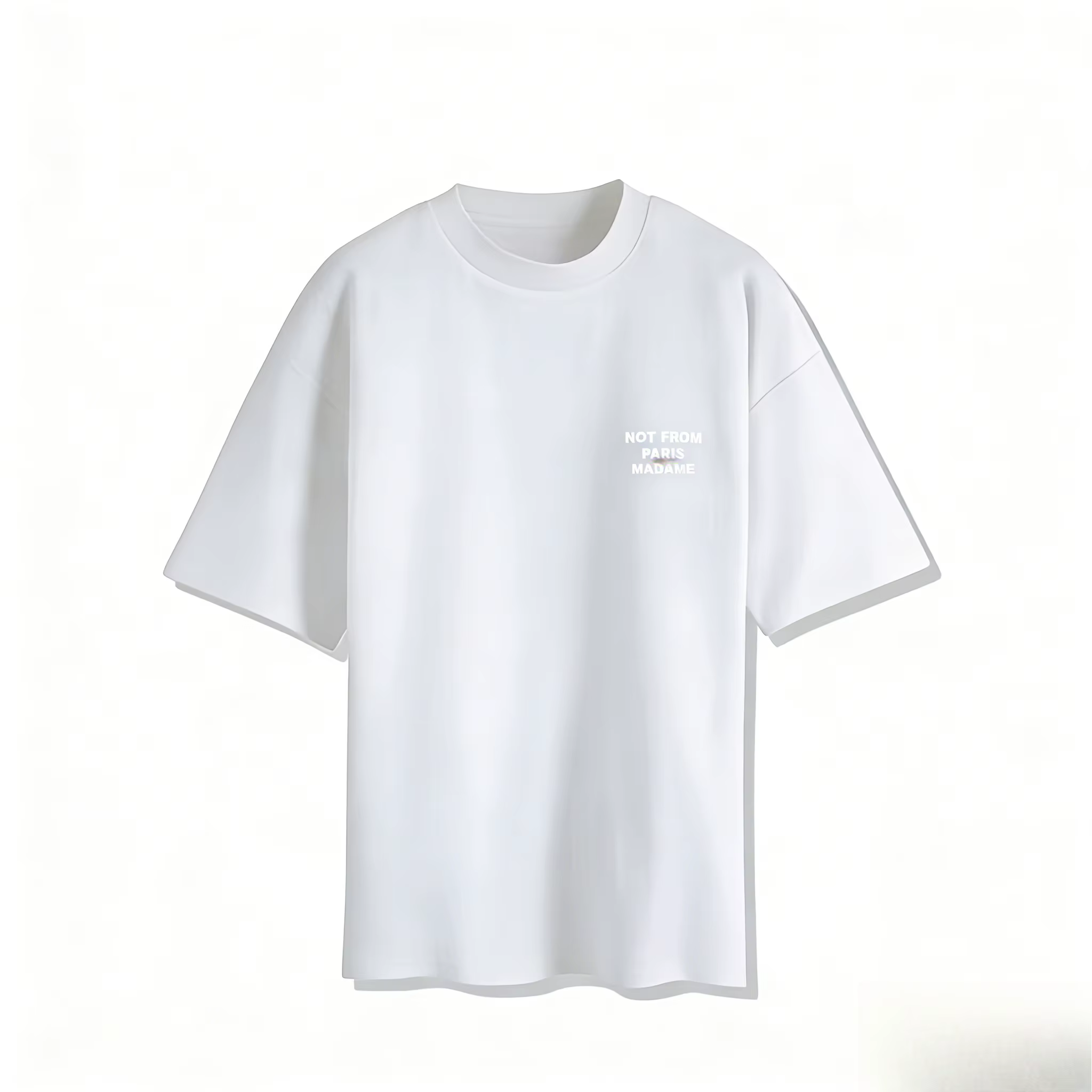 T-shirt d'été noir à manches courtes Paris 2026 – Style décontracté, col rond, imprimé, coupe ample,