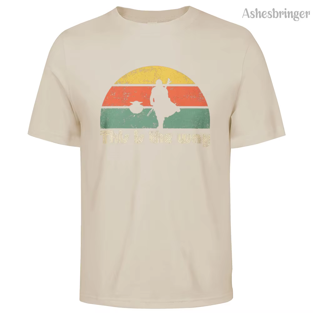 T-shirt en coton pour hommes et femmes, avec image Jedi The Retro Way, Style décontracté de rue