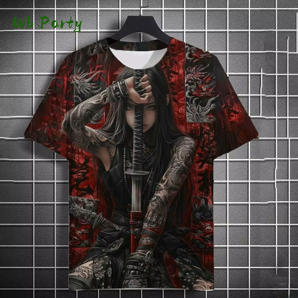 Manga fille impression T-Shirt japonais impression 3D haut personnalité Anime T-Shirt hommes femmes