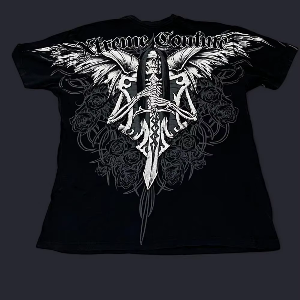 T-shirt col rond confortable et respirant pour hommes européens et américains, mode d'été avec lettr