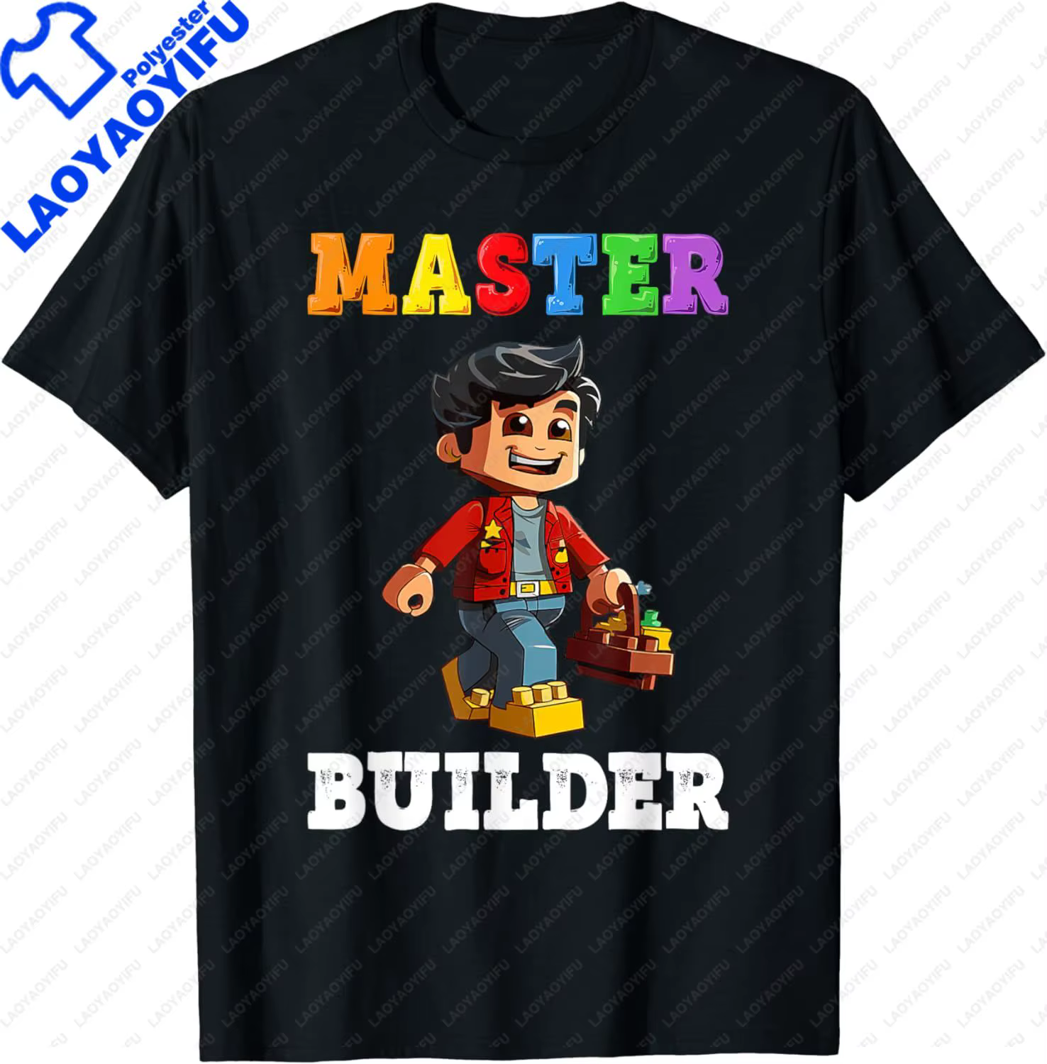 T-shirt Master un.com pour hommes et femmes, jouets de construction de briques, nuits drôles, vêteme