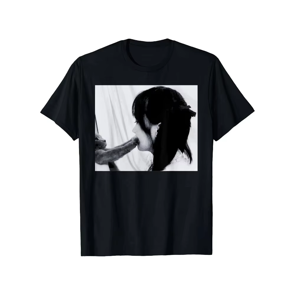 Nouveau t-shirt tendance d'été à motif de chat sur fond noir avec design de chat blanc, à la mode, p