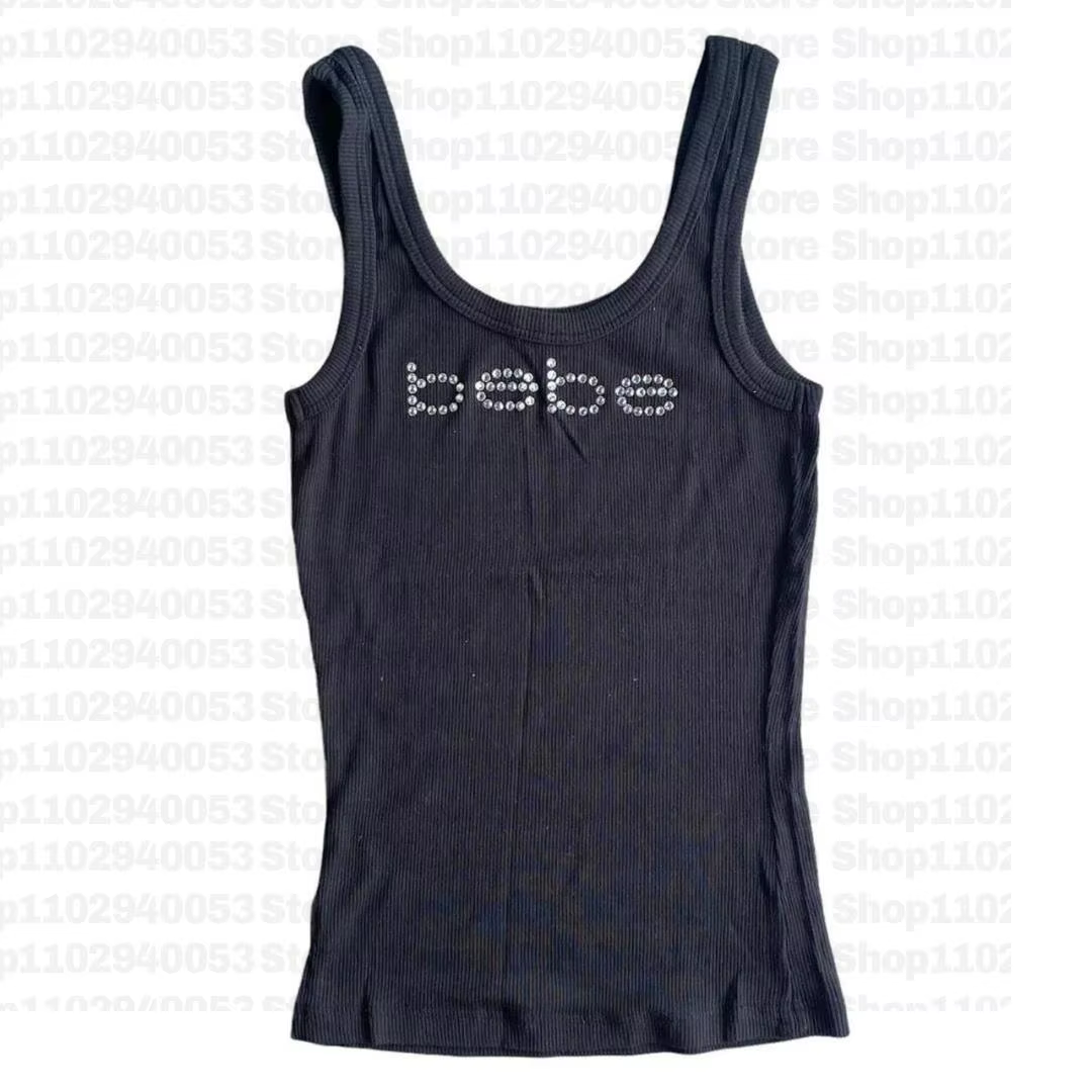 Débardeur Vintage sans manches avec lettres imprimées, haut court de personnalité, Slim, Streetwear,