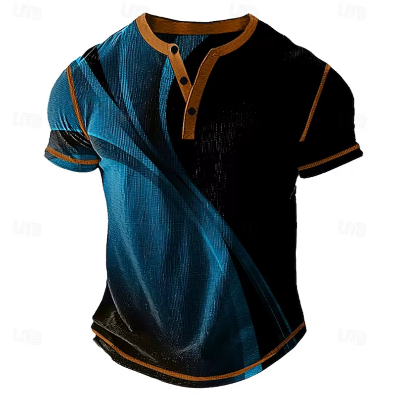 Nouveau Polo Homme Tendance Style Rétro – T-shirt Décontracté Quotidien Coupe Ample Respirant Manche