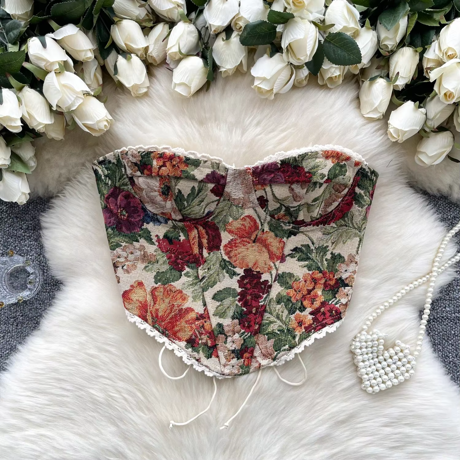 Débardeur tube asymétrique à bandes douces pour femmes, haut court basique élégant, bustier slim cor
