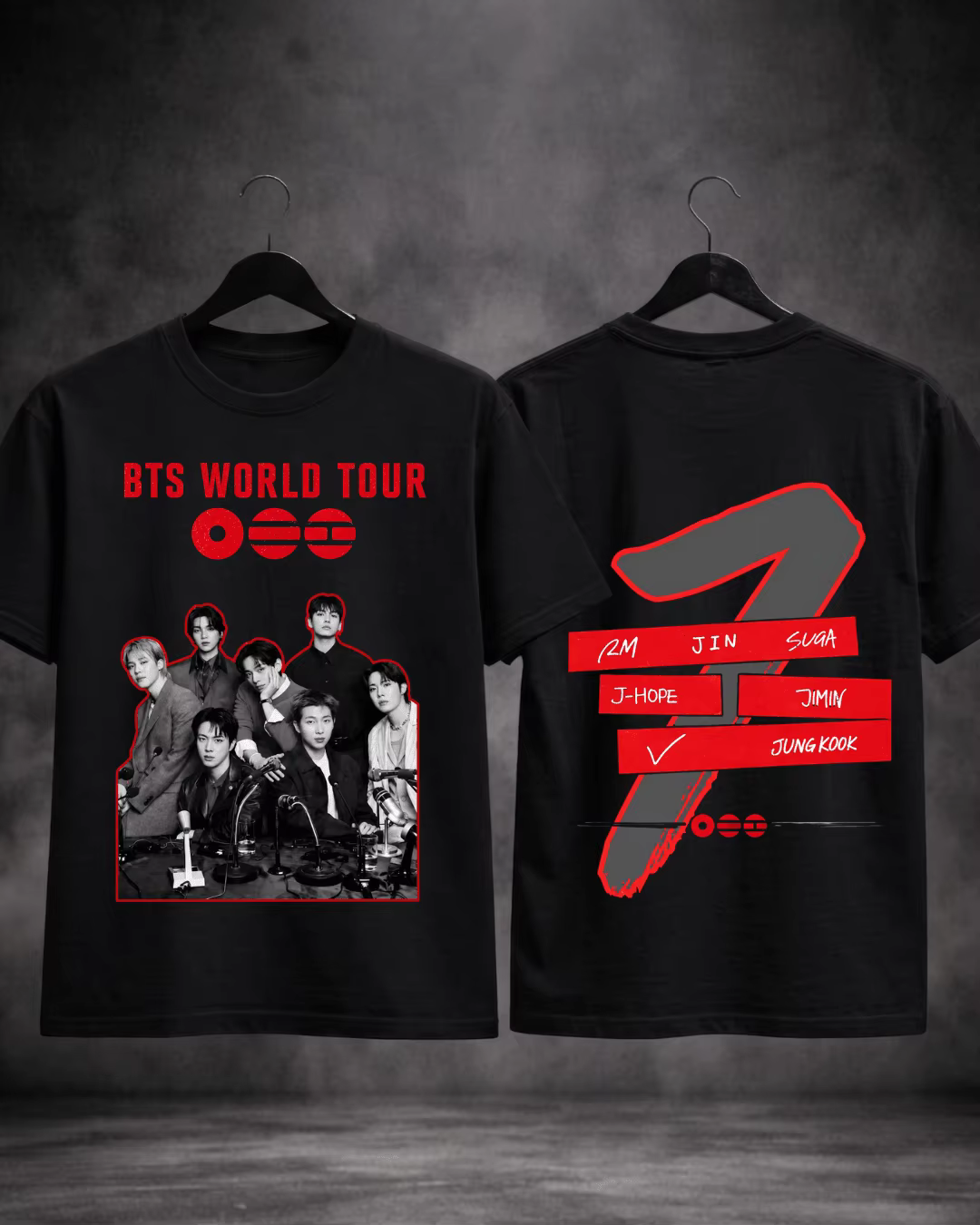T-shirt double face BTS World Tour 2026 pour hommes et femmes, vêtements d'été 100% coton, haut à ma