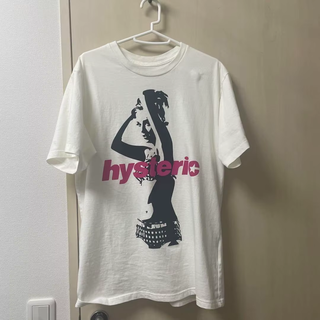 2025 été nouveau haute qualité HYSTERIC imprimé graphique T-shirts hommes et femmes à manches courte