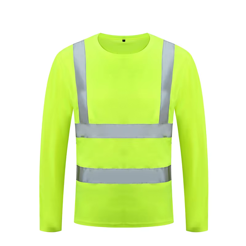 T-Shirts fluorescents haute visibilité pour hommes, chemises de sécurité réfléchissantes, séchage ra