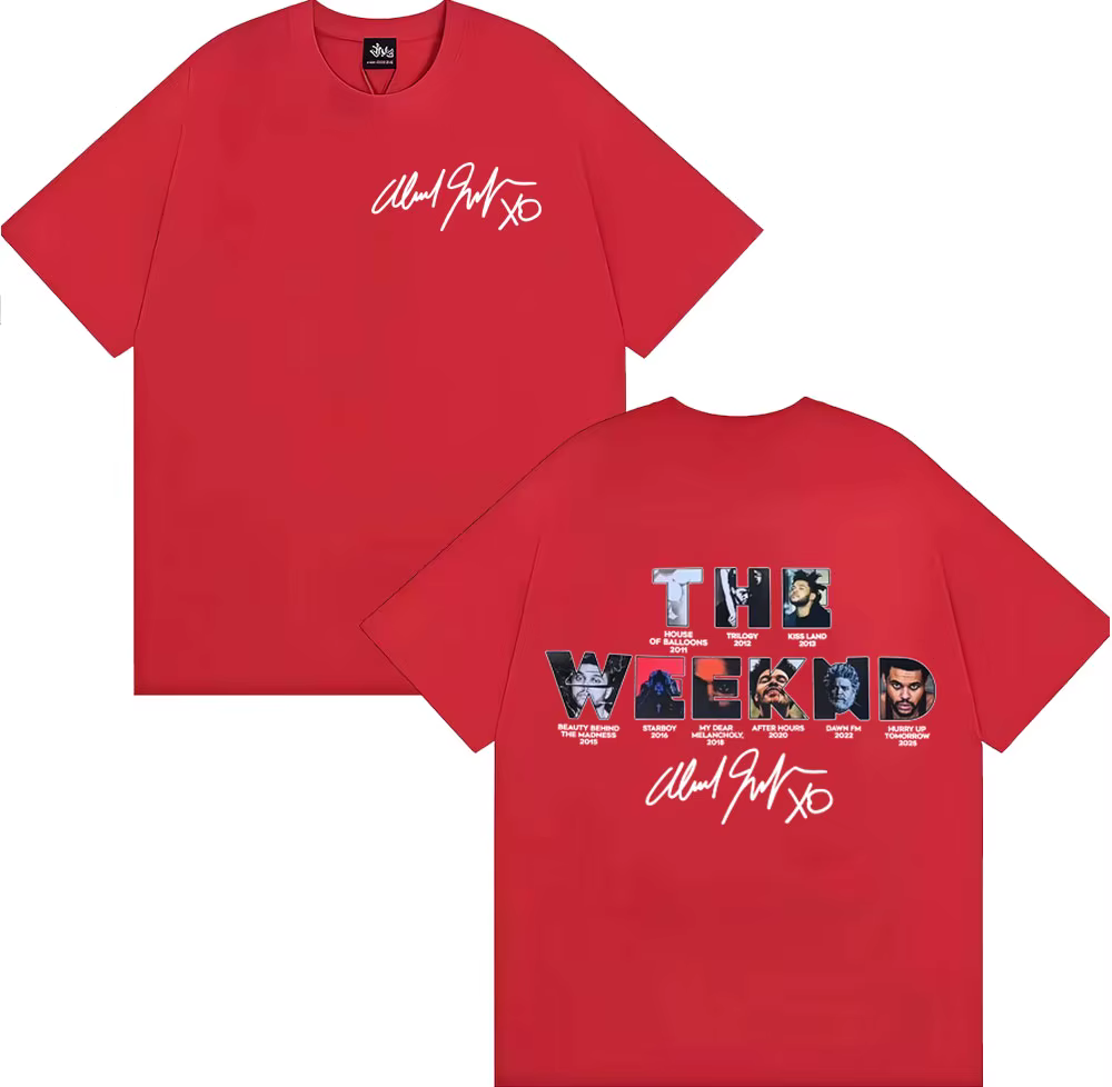 The Weeknd Hurry Up Tomorrow Couverture d'album 2025 T-shirt Vêtements pour hommes High Street T-shi