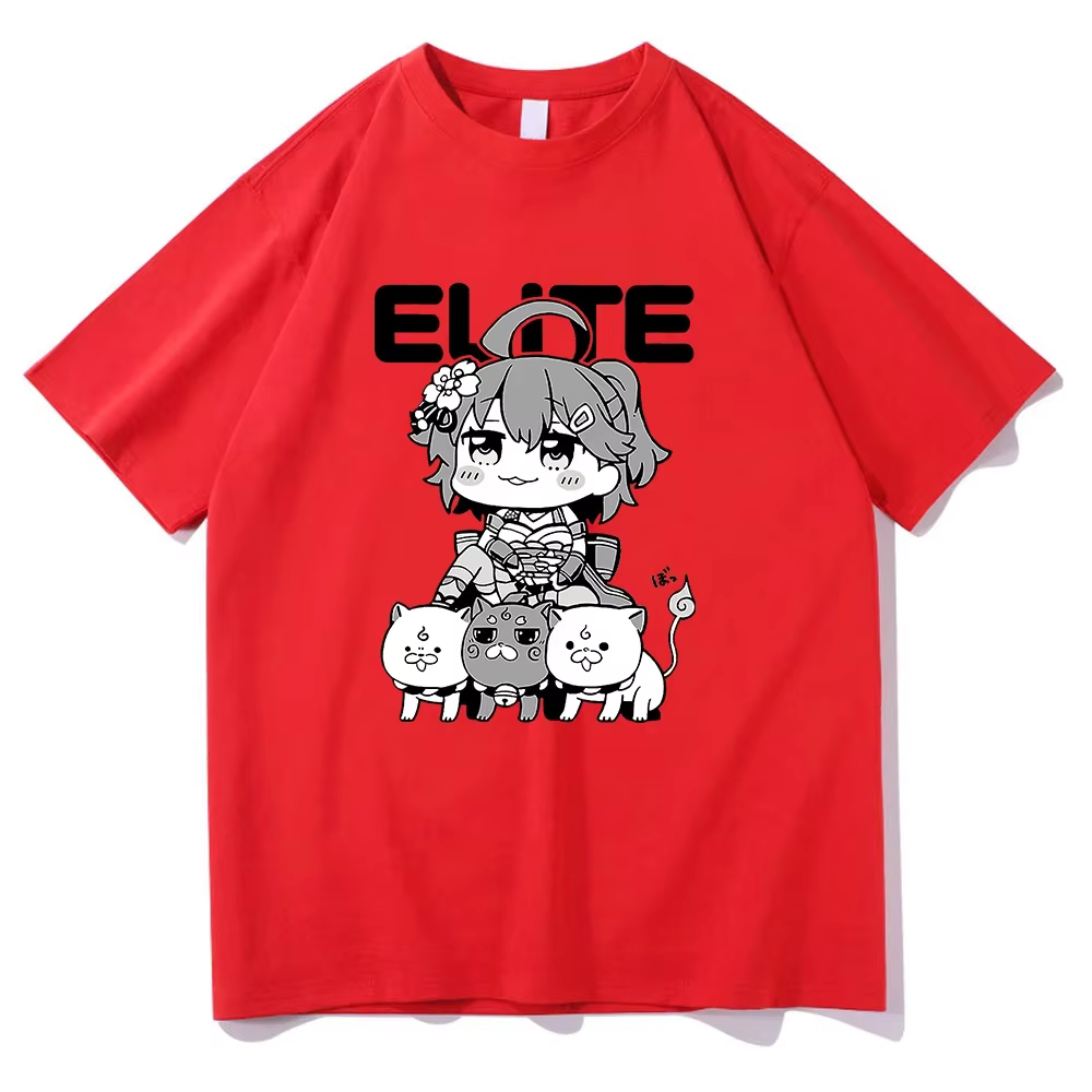 T-shirt unisexe en coton Anime Cartoon, Sakura, Kintoki, Mikop Chibi, Kawaii, esthétique, chemises à