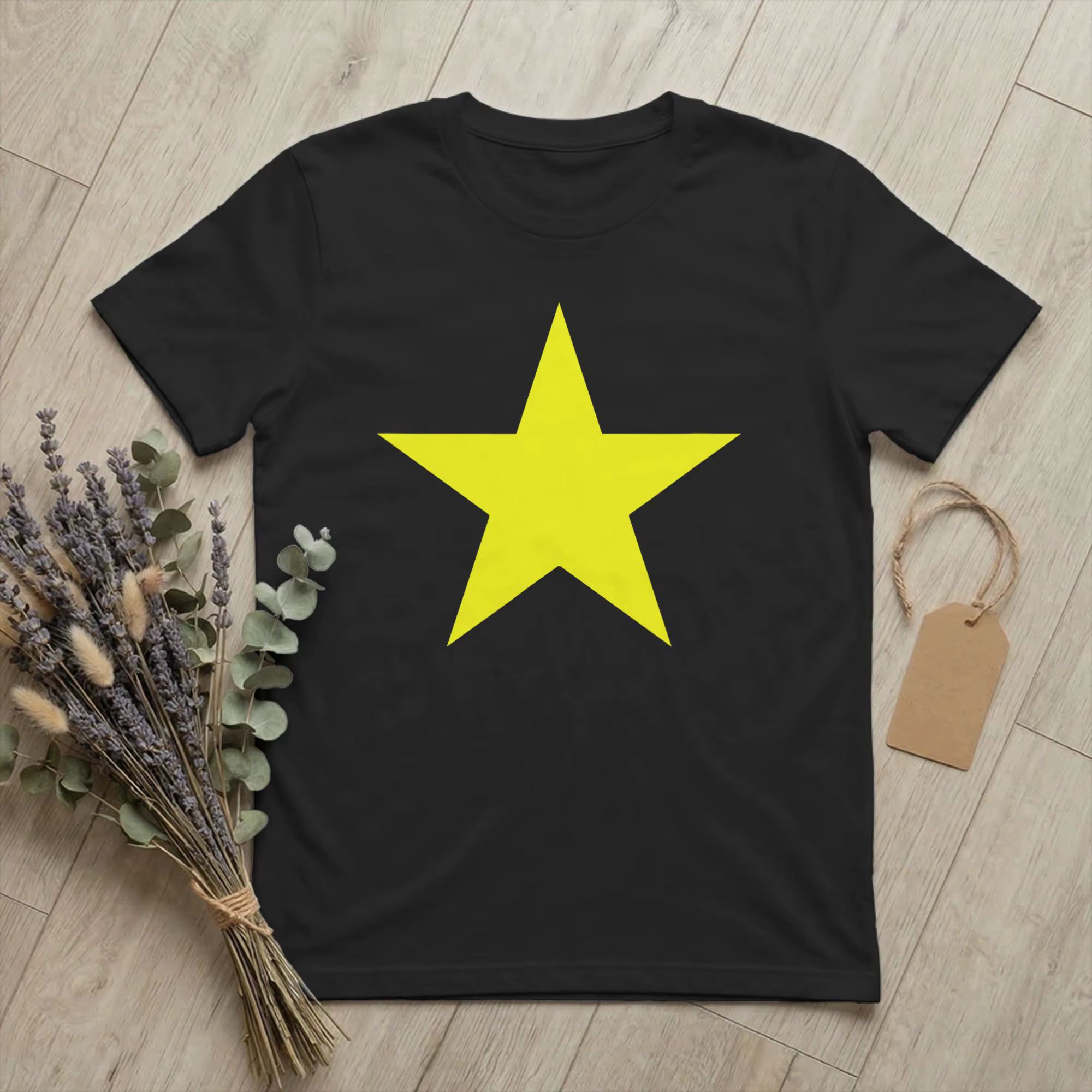 T-shirt pour homme avec drapeau du Vietnam, étoile jaune, Asie, en coton pur, t-shirt fantaisie à co