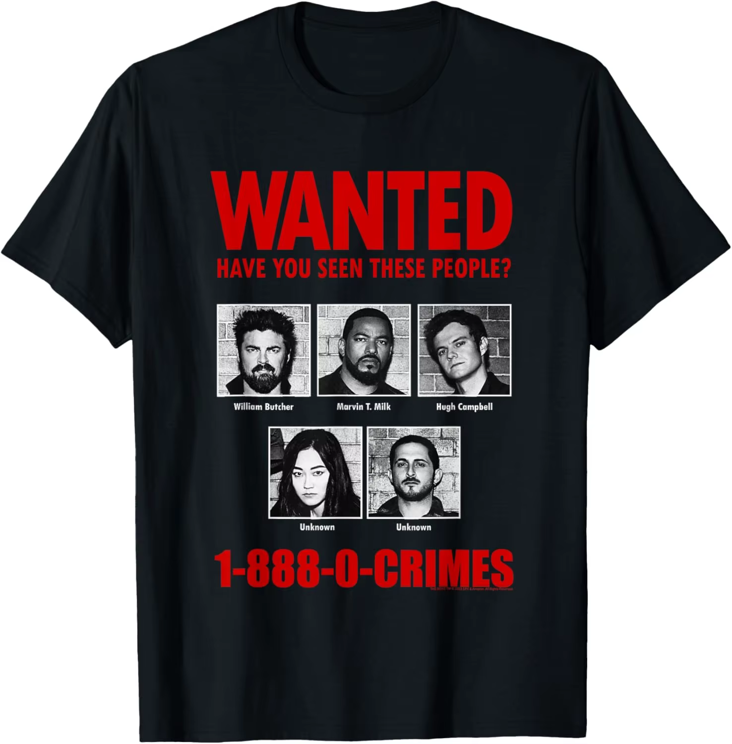 T-shirt unisexe pour hommes et femmes, 100% coton, avec graphiques de la série télévisée Butcher The