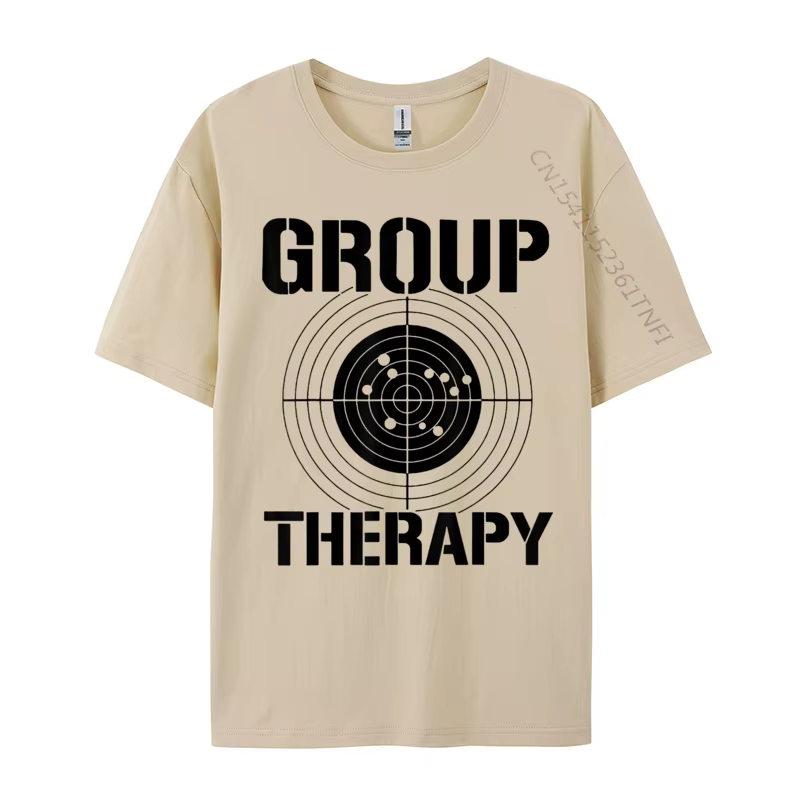 T-shirt rétro en coton pour hommes, vêtements décontractés, t-shirts en Y, thérapie de groupe, quali