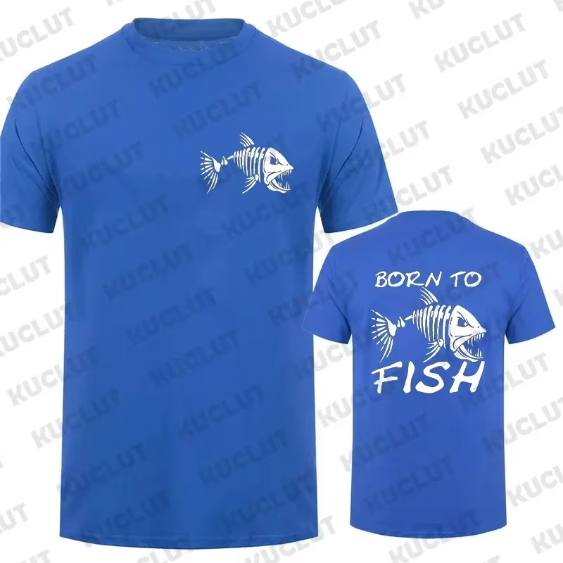 T-shirt de pêcheur tendance, T-shirt amusant à manches courtes pour les passionnés de pêche, tissu p