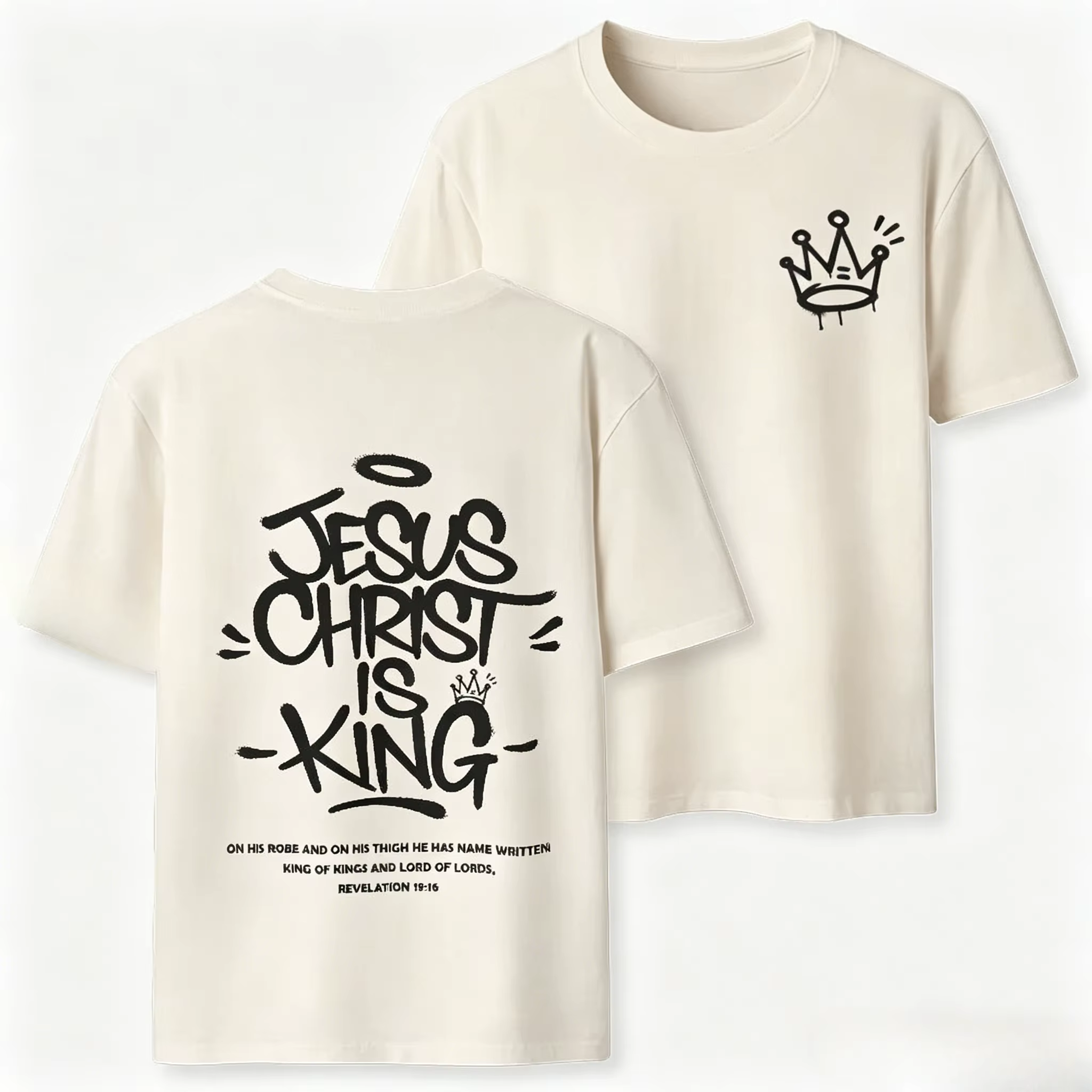 Nouveau style 2026 – T-shirt chrétien respirant et décontracté de haute qualité « Jésus-Christ est R