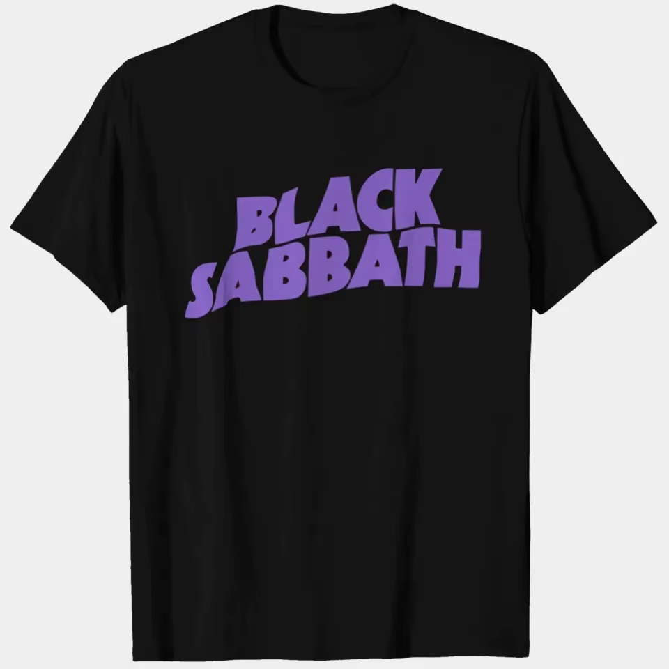 T-shirt avec Logo Black Sabbath pour hommes, t-shirt classique de musique Rock and Roll, hauts d'été