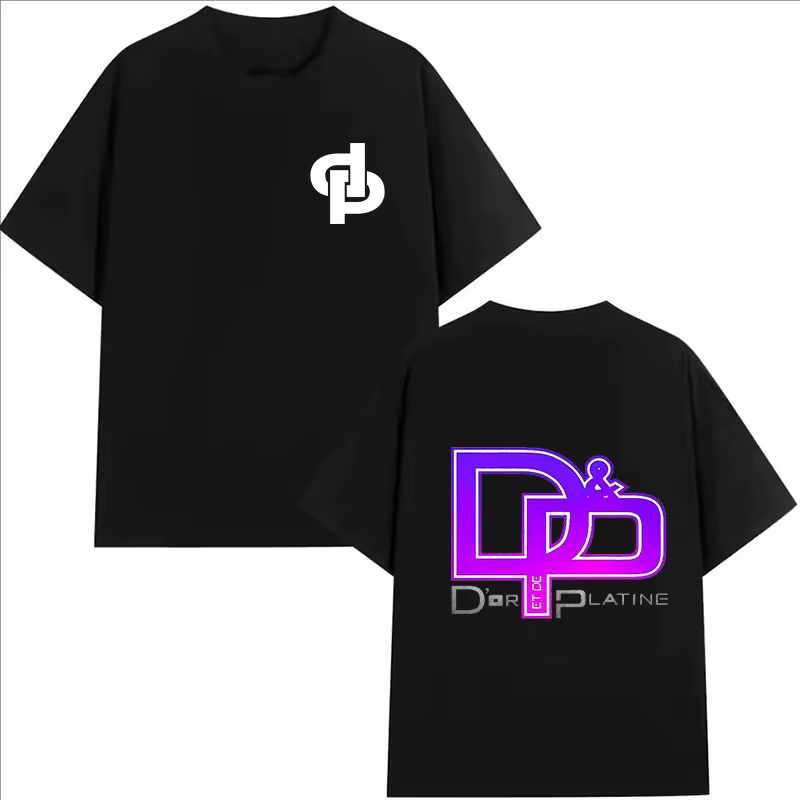 Nouveau Maillot d'été Jul DP T-shirts pour hommes imprimés à la mode rue Hip-hop surdimensionné haut