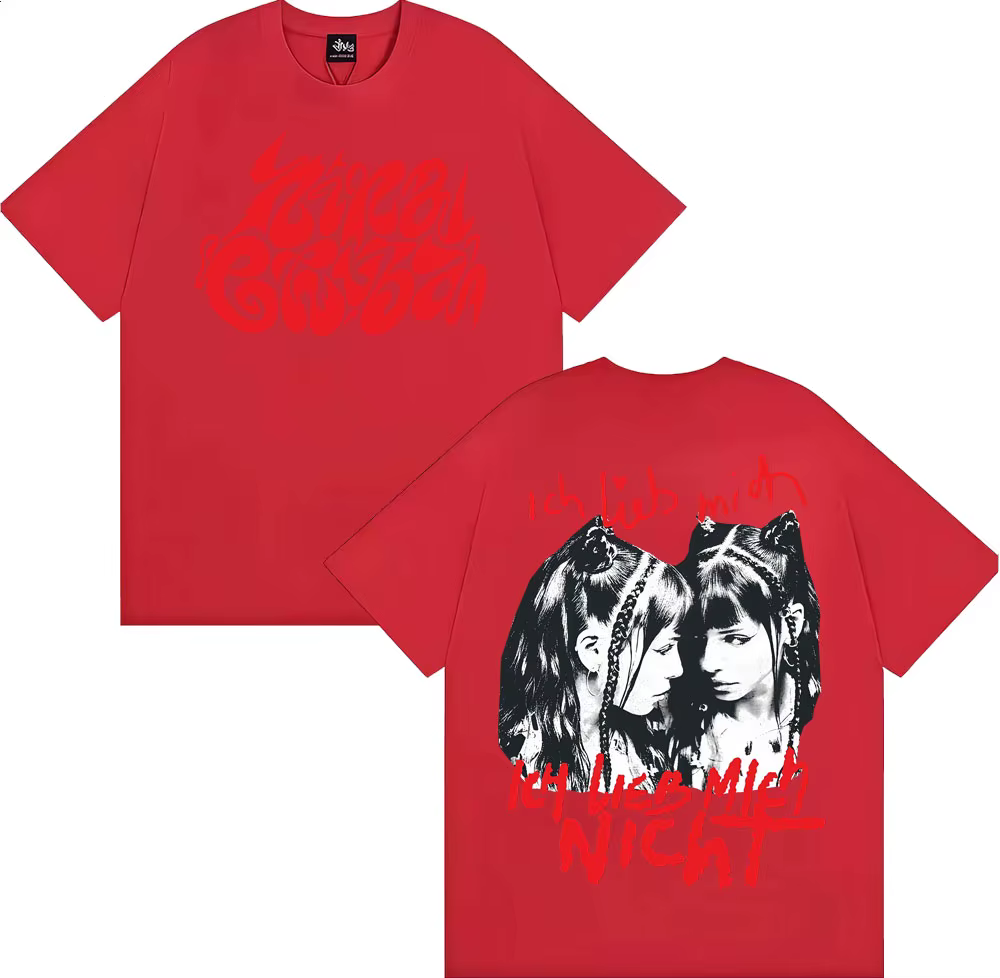 Ich Lieb Mich Nina Chuba 2025 Album Tour T-shirts hommes femmes vêtements Vintage mode T-shirts 100%