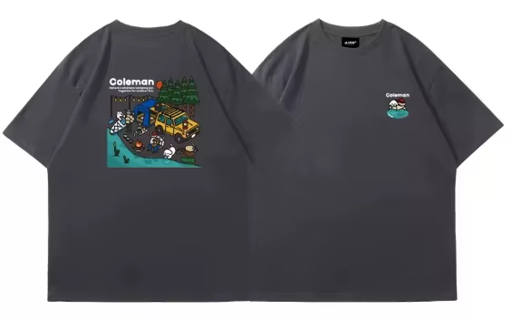 T-shirt vintage pour homme, idéal pour le camping en plein air, imprimé amusant, pur coton, coupe am