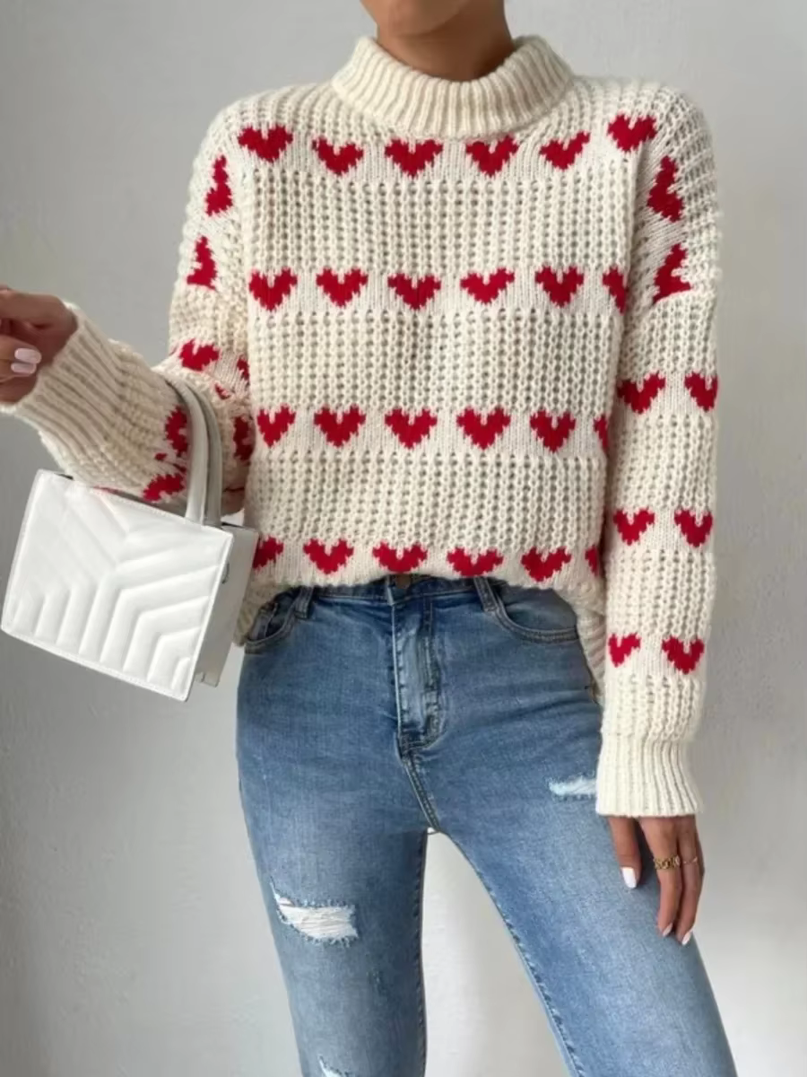 Pull tricoté à manches longues et col rond pour femmes, pulls au crochet, haut Y2K, pull Streetwear,