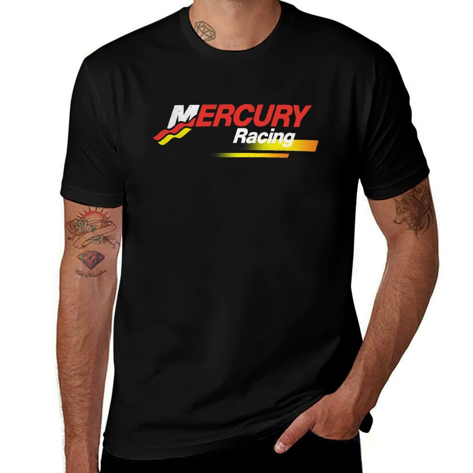 Mercury Racing T-Shirt homme t-shirts pour hommes décontracté anime T-Shirt