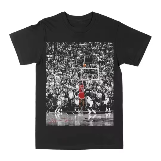 2025 Michael Jordan Signature Moment tendance impression graphique été marque de luxe coton hommes e