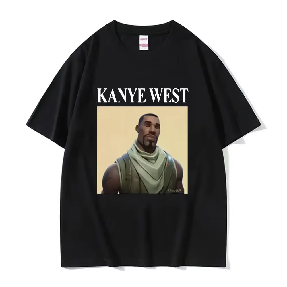 Drôle Kanye West Meme T-Shirt hommes Vintage Hip Hop Rap Style T-Shirt hommes femmes à manches court
