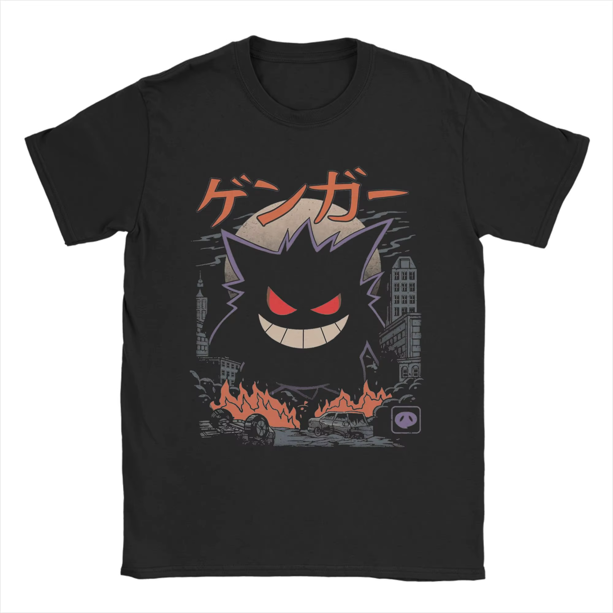 T-shirt Pokémon 2026 pour enfant en coton, col rond, manches courtes, vêtement décontracté d'été, ha