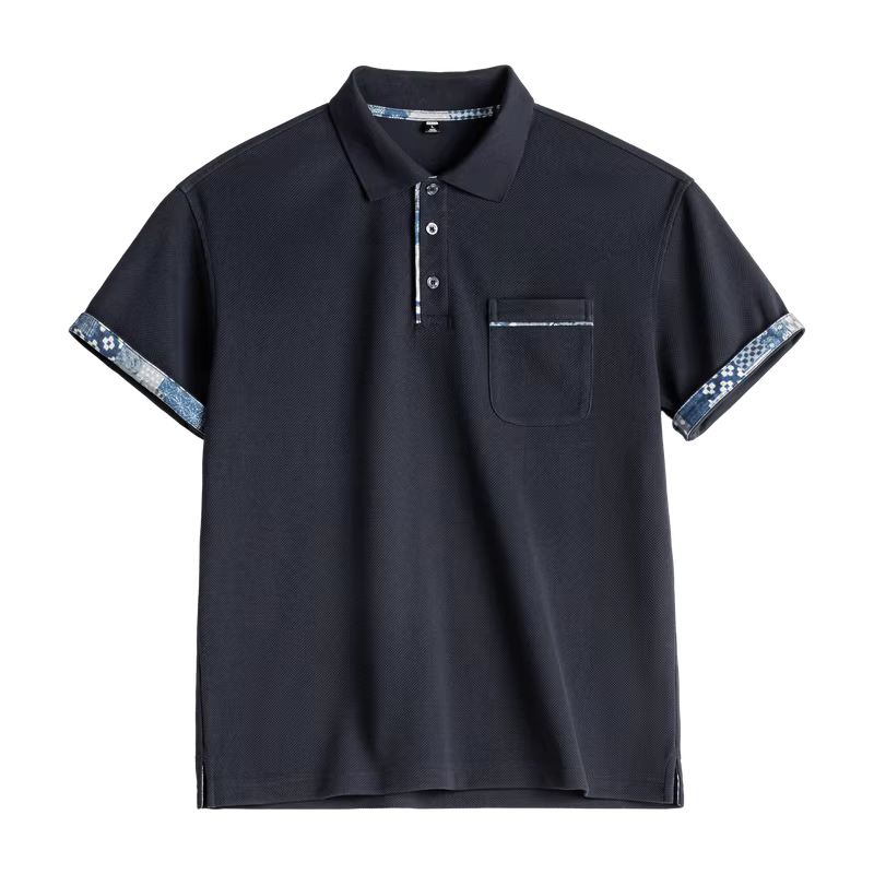 Chemises polo pour hommes Maden, col vintage, t-shirt pour hommes, motif imprimé, manches courtes, h