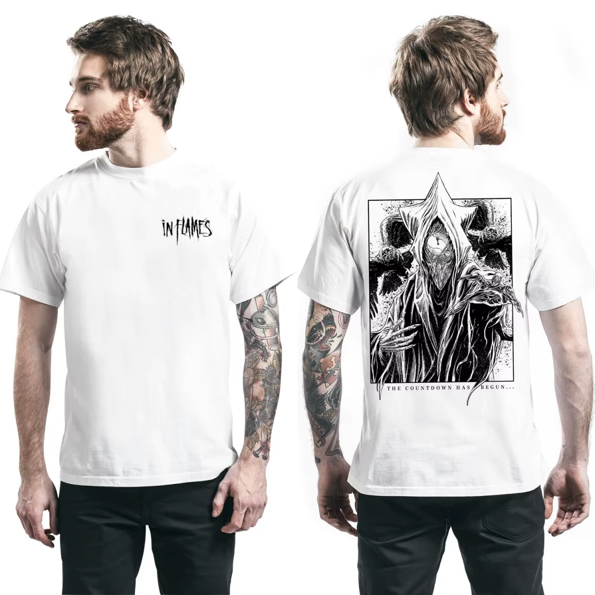 T-shirt en coton graphique Hot in Flames unisexe, manches courtes, tendance, de marque, de luxe, déc
