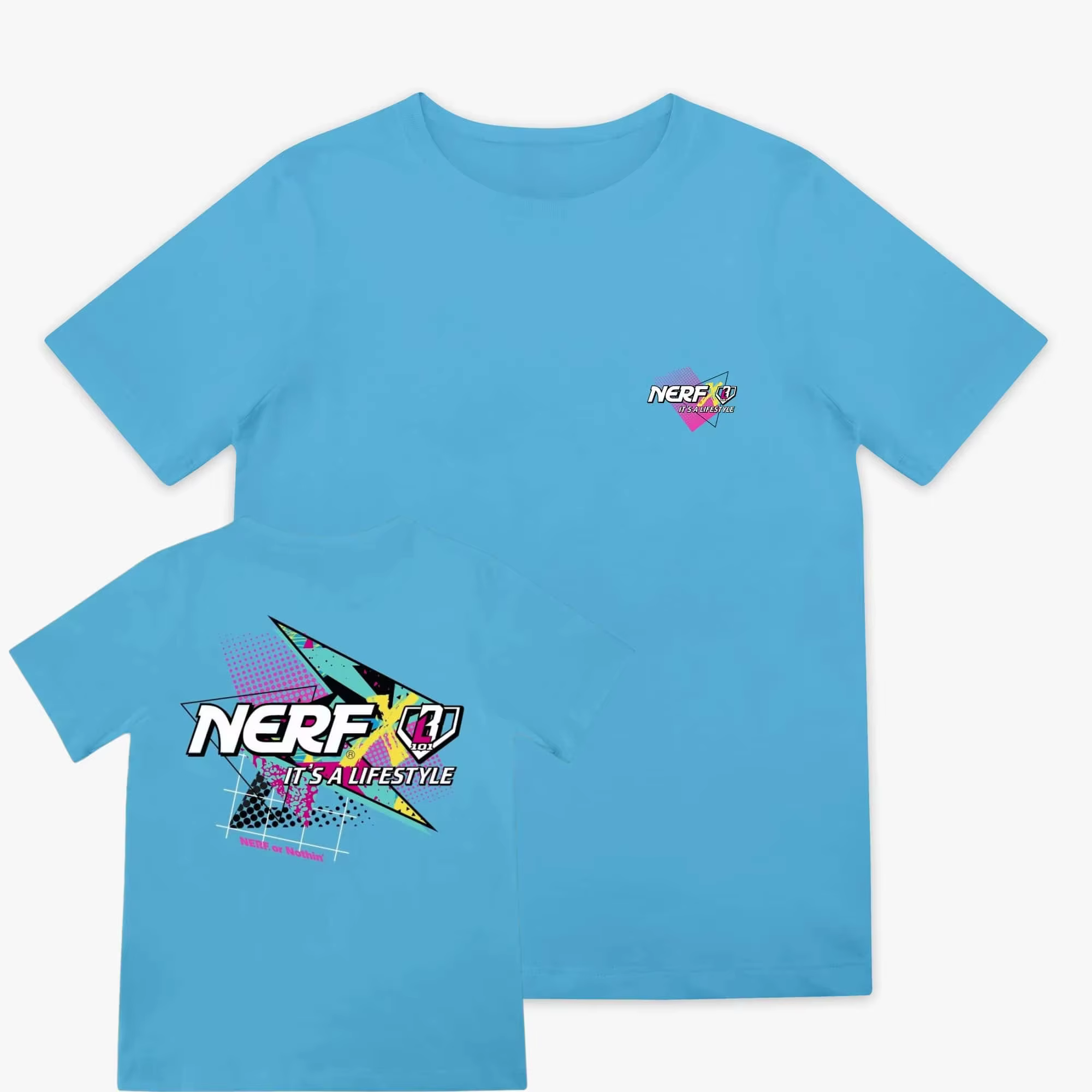 T-shirt esthétique néon style baseball pour enfants, jeunes et adultes – Haut décontracté sportif à 