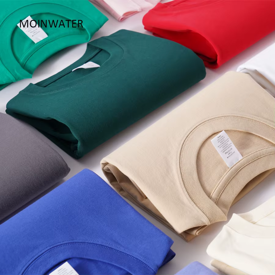 WAVLATII nouvelles femmes solide coton t-shirts femme vert foncé surdimensionné décontracté doux t-s