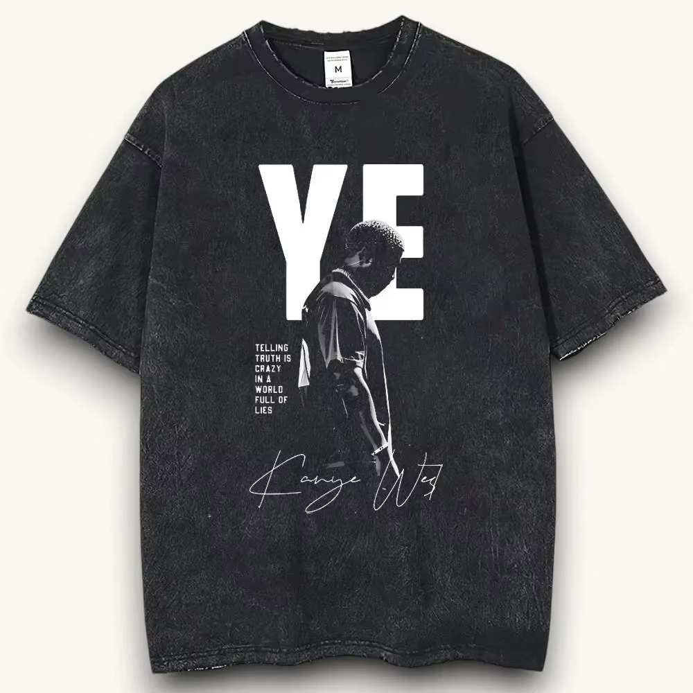 T-shirt rétro Kanye West des années 90, T-shirt rap rétro, un article indispensable pour le style st