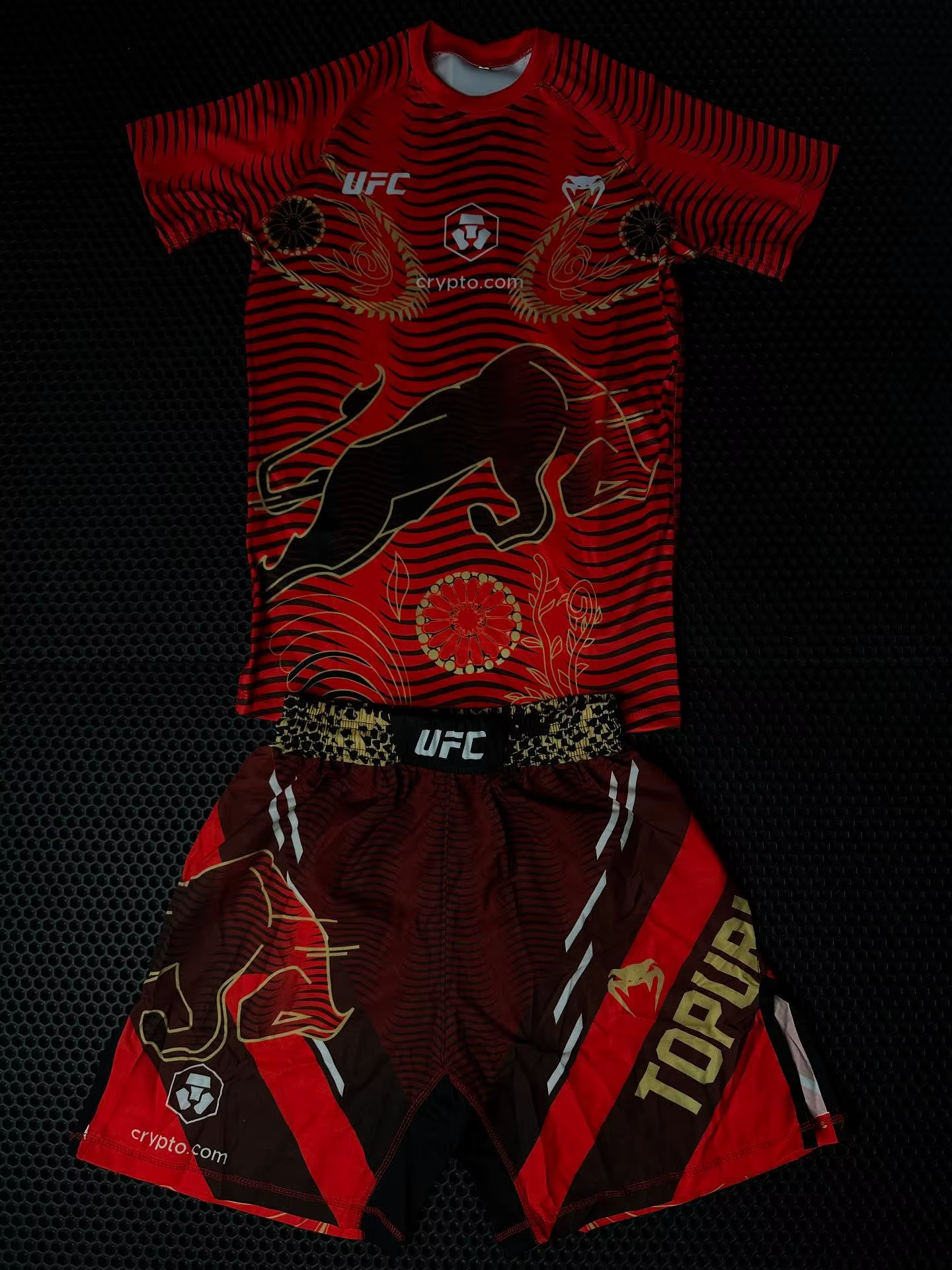Ensemble de t-shirts de combat UFC pour hommes, Ilia Topuria, respirant, pour la lutte, la course à 